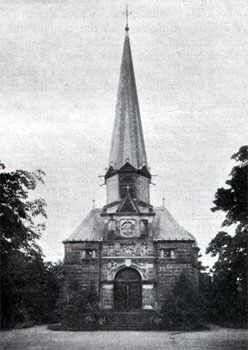 Grabkapelle auf dem Striesener Friedhof um 1900